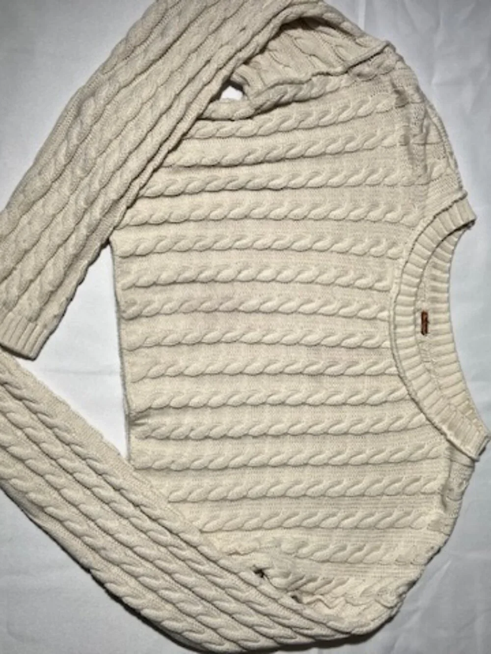 Tuesday Cable Crop Sweater - Free People